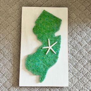 NJ Beach State Hanging Wall Art